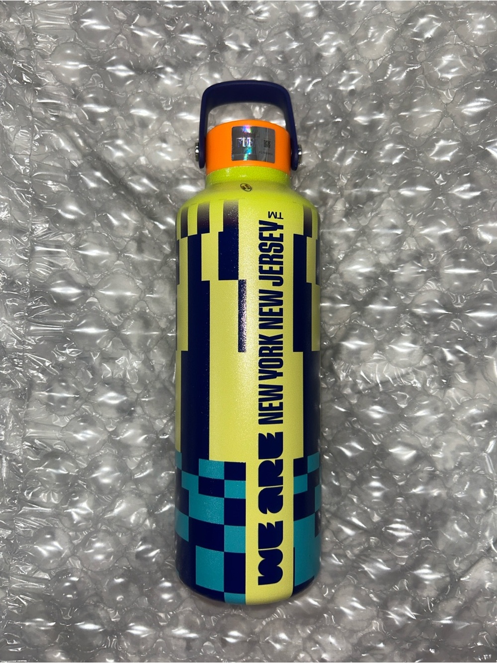 FIFA: “WE ARE New York New Jersey” Yellow Stainless Steel Water Bottle. NWOT